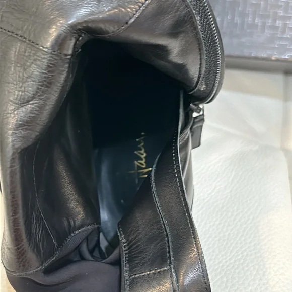 Cole Haan BLACK AIR JALISA TALL BOOT with Zip Closure in Size 4.5 В - Picture 8 of 17